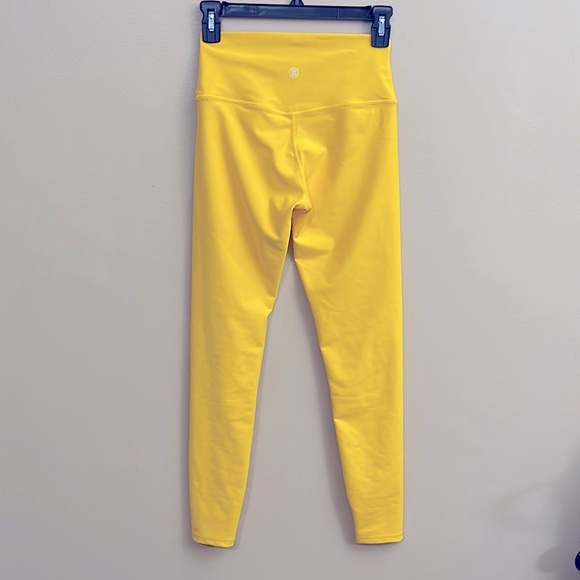 Sage, bright, yellow leggings, comfy, and soft - Picture 3 of 3